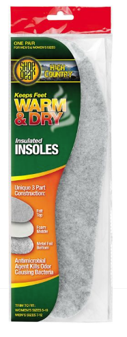 Shoe Gear - Warm and Dry Insulated Insoles