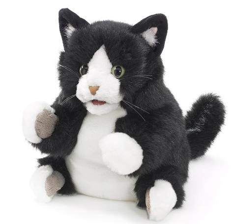 Folkmanis: Tuxedo Kitten Puppet