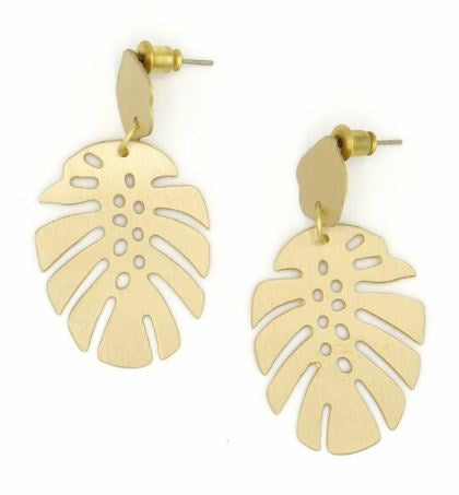 Fair Anita - Monstera Studs