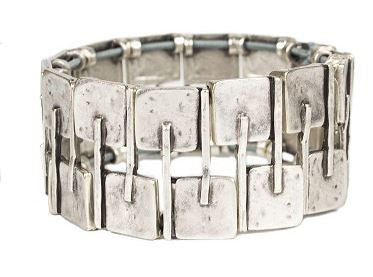 Silk Wool and Bijoux - Band of Squares Bracelet