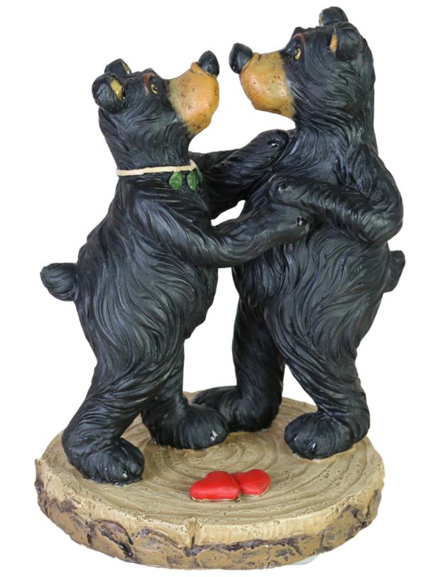 Wilcor - Willie Bear Dancing Love Couple Figurine