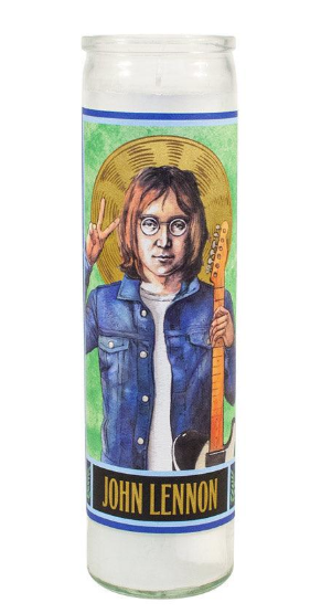 John Lennon Secular Saint Candle