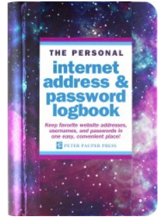 Peter Pauper Press - Internet Address & Password Logbook