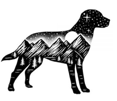 Sticker Art - Adventure Dog