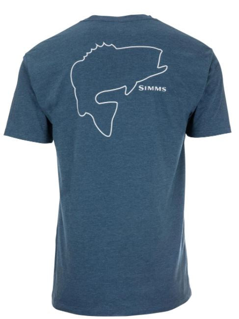 Simms - Men's Bass Outline T-Shirt