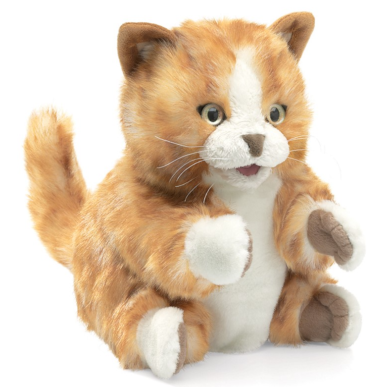 Folkmanis - Orange Tabby Kitten Puppet
