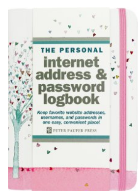 Peter Pauper Press - Tree of Hearts Internet Address & Password Logbook