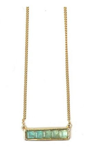 Fair Anita - Multistone Bar Necklace