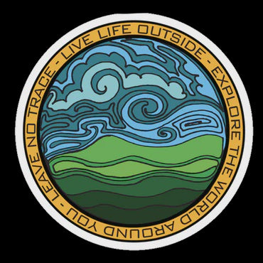 Life Outside Sticker Company - Land & Sky Swirls Sticker