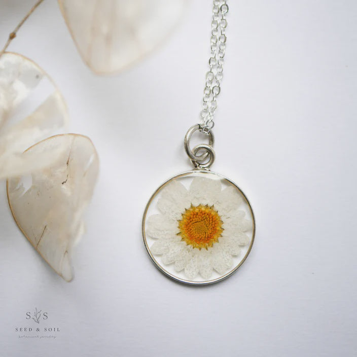 Seed & Soil Botanical Jewelry - Large Round Pendant