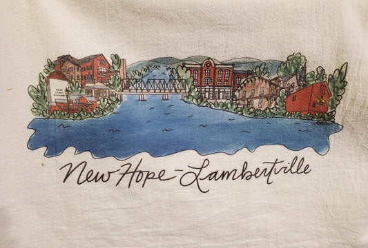 Anna Whitham - Lambertville Tea Towel