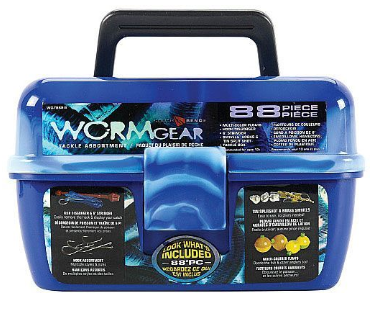 Wormgear Tacklebox 88 Piece Set - Blue