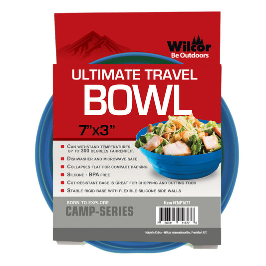 SILICONE COLLAPSIBLE BOWL 7"X3"