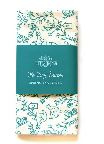 The Four Seasons Tea Towel -  Spring