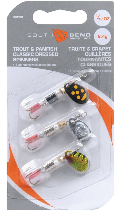 South Bend - Classic Trophy 3pk, 1/8oz Spinners