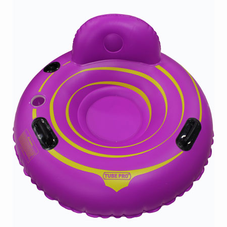 Purple Back 48" Tube w/Backrets/Cupholder/Floor