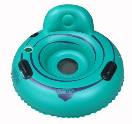 Teal Single Tube Backrest/Cupholder/Mesh Floor