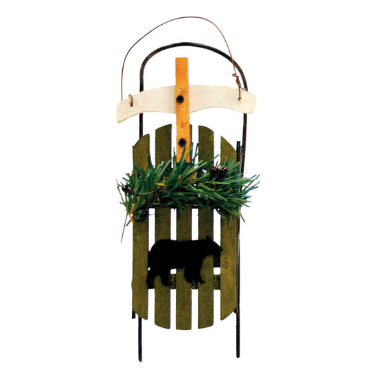 Wilcor - Bear with Sled Ornament