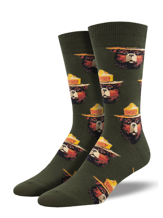 Socksmith -  Men's Smokey the Bear- Smokey Face